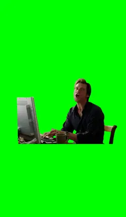 Jim Carrey typing 
