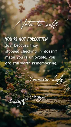 You’re Not Forgotten