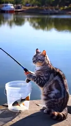 Kucing Mancing Ikan