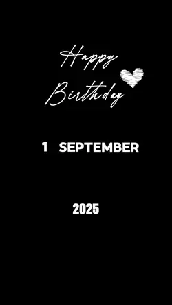HBD 01 SEPTEMBER