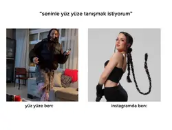yüz yüze ben