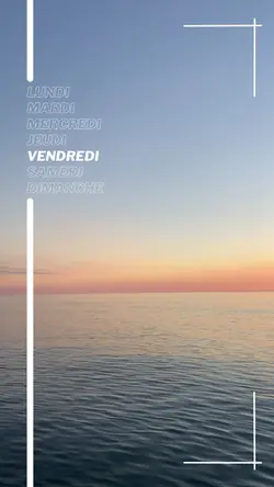 Vendredi semaine 