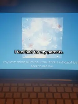 I feel bad. 