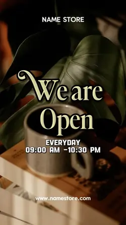 WE ARE OPEN