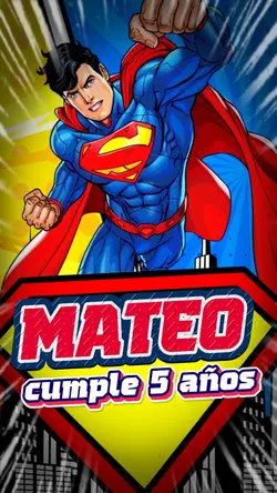 Invitacion Superman 