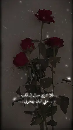 فلا ادري مبال القلب 