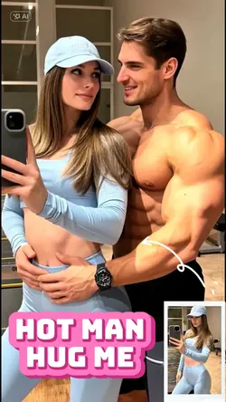Hot man hug me