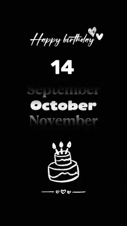 BIRTHDAY 14 OKTOBER 