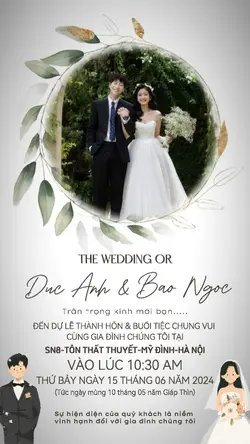 MẪU THIỆP CƯỚI
