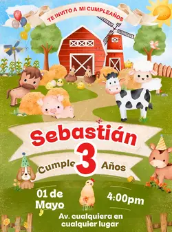 Invitación Granja