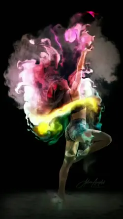 Neon smoke effect