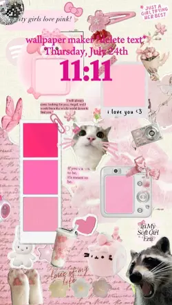 pink wallpaper maker