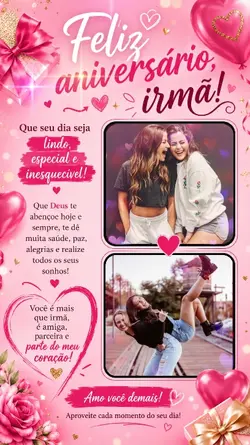 parabéns irmã 