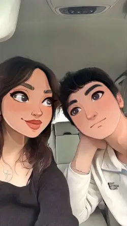 Couple cartoon Ai