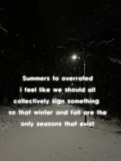 i miss cold weather 