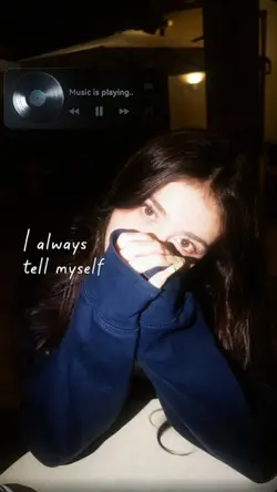 I always tell myself