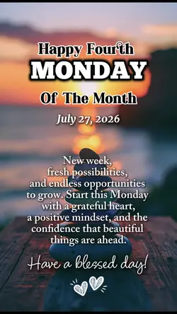 Monday, July 27