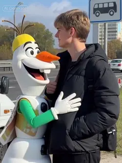 olaf hug me