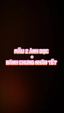 Mẫu 2 ảnh dọc 