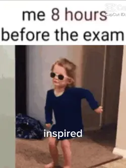 me before the exam