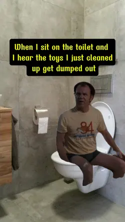 When i sit on toilet