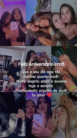 Feliz vida irmã 