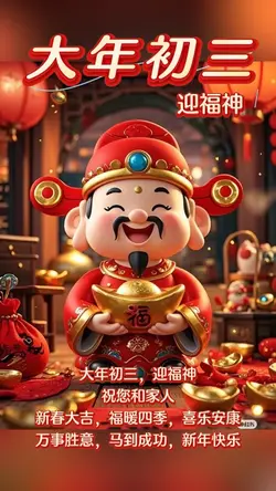 大年初三 迎福神