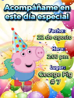 Invitación GeorgePig