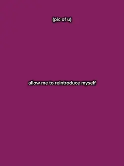 reintroduce myself