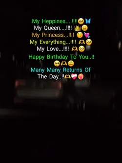 Happy Birthday love 