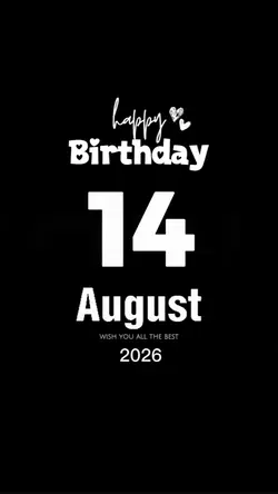 HBD 14 AUGUST 2026