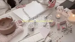 Study with me vlog