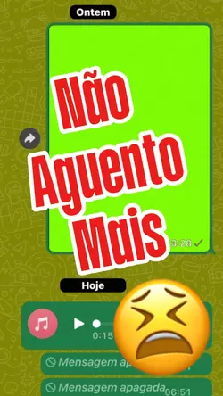 Não aguento mais 