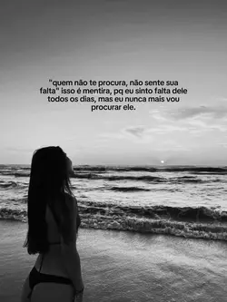 não sente sua falta 