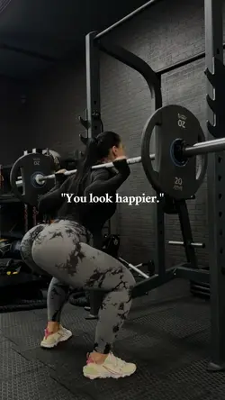you look happier