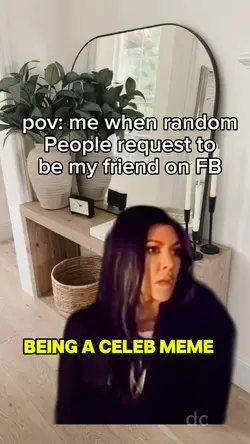 being a celeb meme