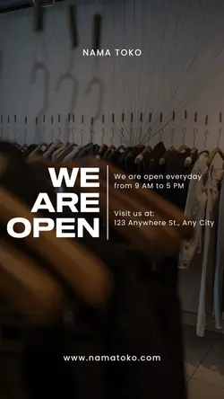 story : we are open