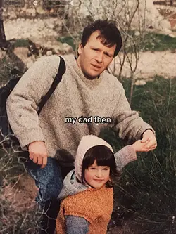 my dad then now