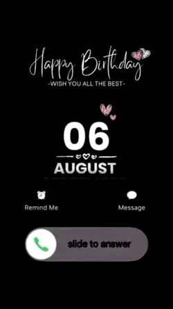 bday friend 6 august