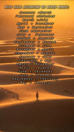 Birth month duos