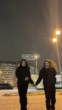 Snow falling