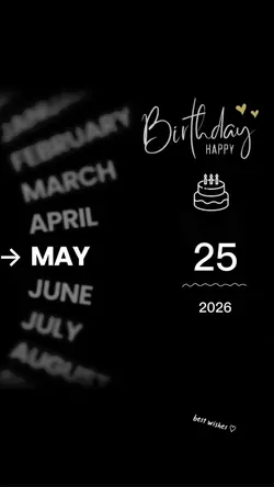 Birthday 25 May 2026