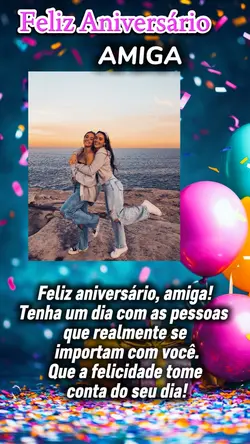 Parabéns amiga 