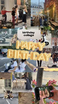 birthday collage