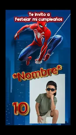 Invitación Spiderman