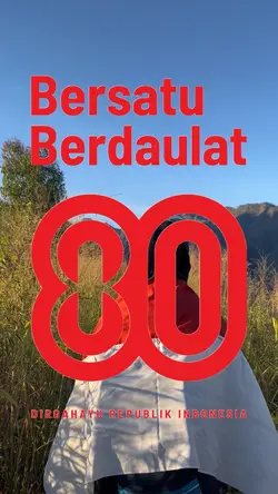 Logo HUT RI 80 th