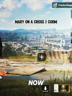 Mary on a cross 