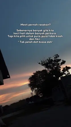 takprlah dah biasa