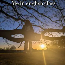 me in english class