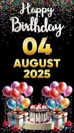 Birthday 4 August